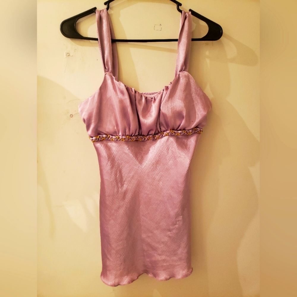 IZ Byer California Purple Blouse cami